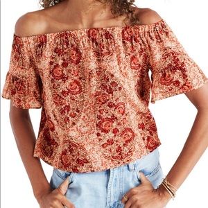 😵 Last Chance Madewell Silk Paisley Top